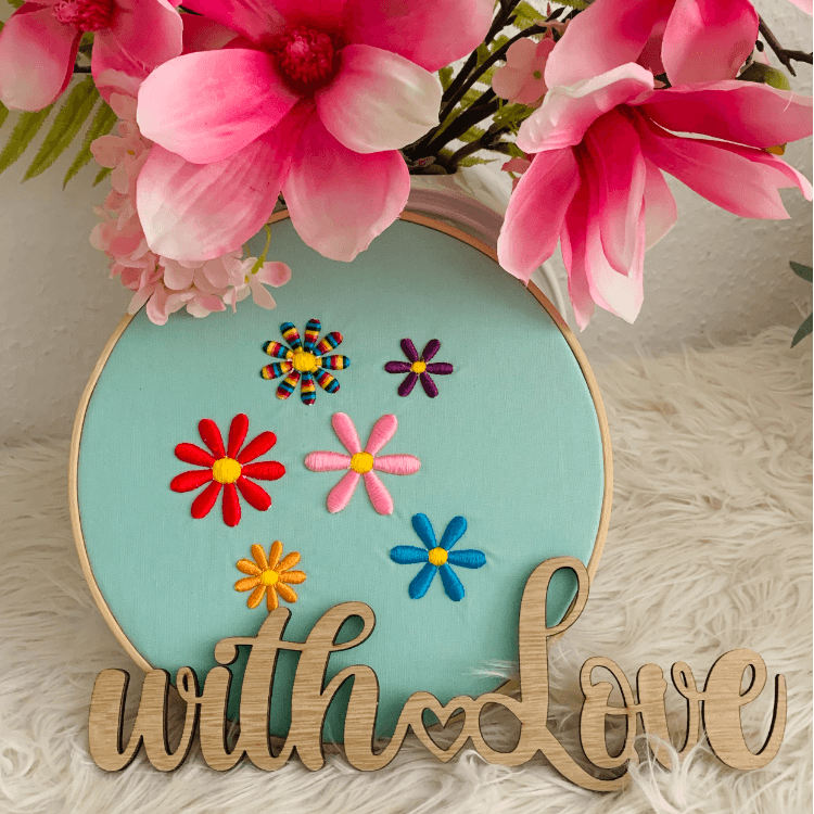 Stickdatei 3D Blume Set 977 - Sewando