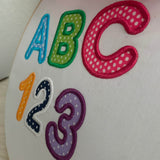 Stickdatei 3D Applikation Schrift ca. 65mm Set 979 - Sewando