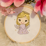 Stickdatei Engel Girl 3 Cute Mädchen Set 981 - Sewando