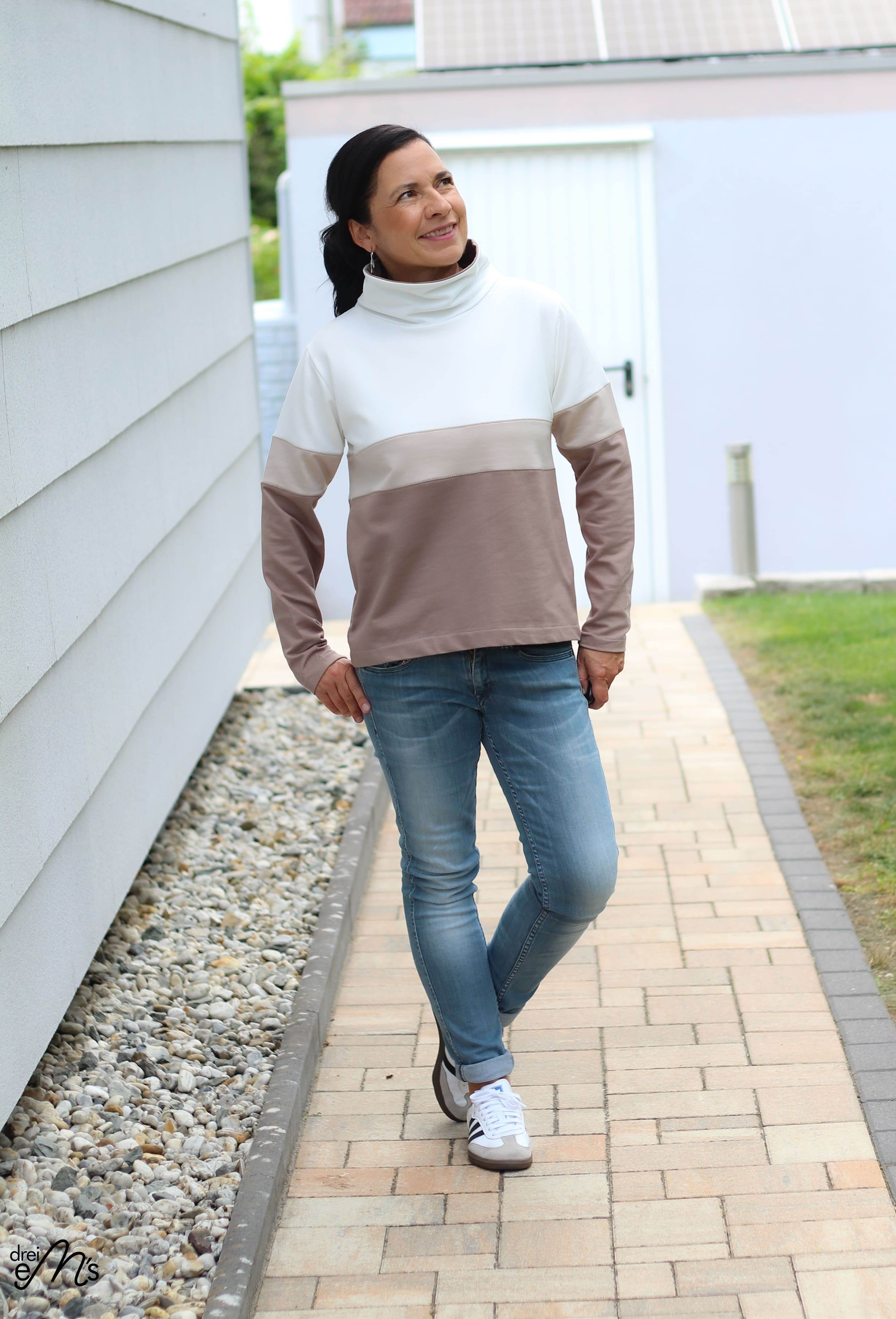 Schnittmuster Colorblocking Hoodie ENINGEN Gr. 34-56 : - Sewando