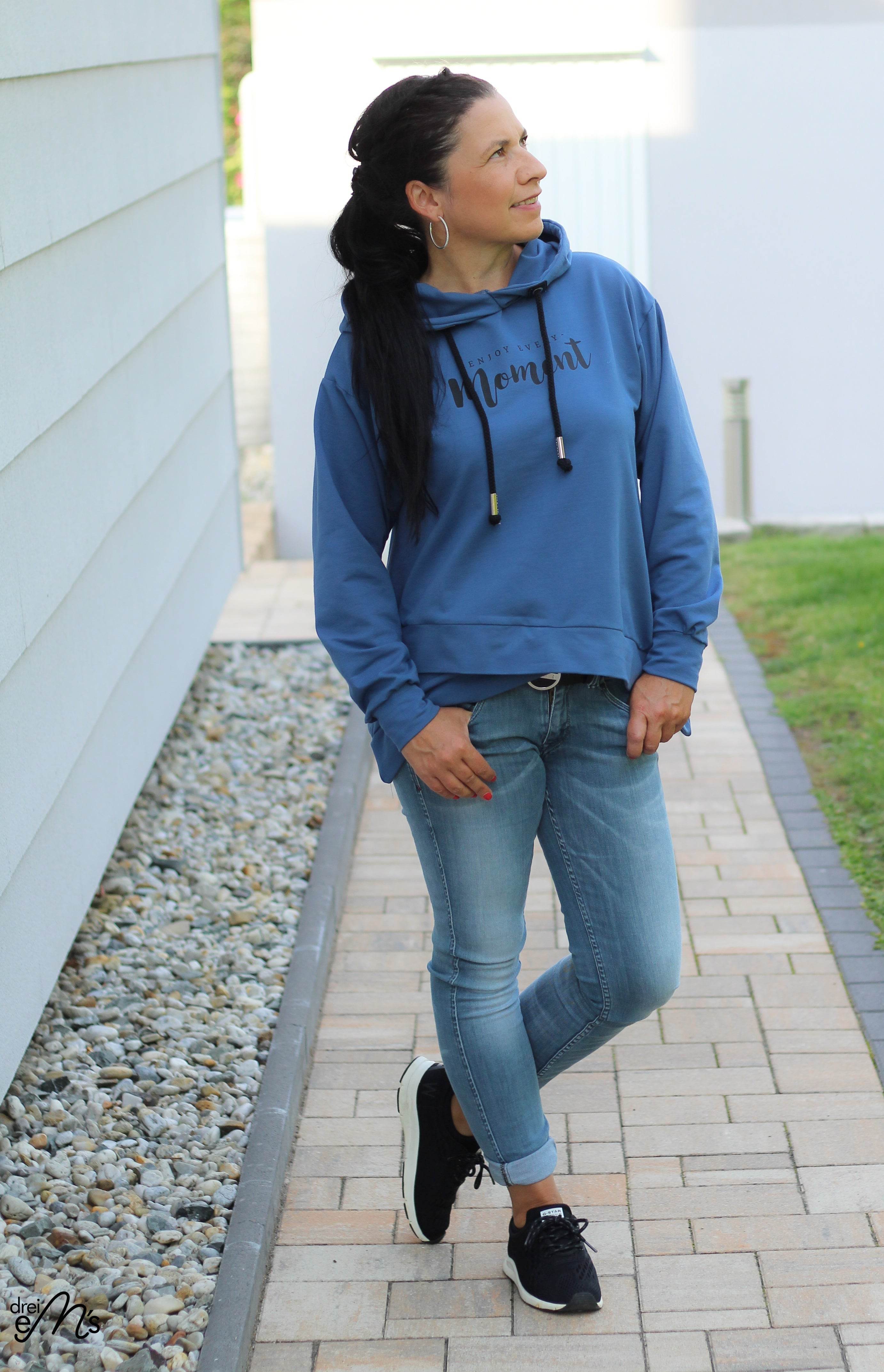 Schnittmuster Hoodie CARBONIA Gr. 32-54 : - Sewando