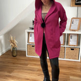 Schnittmuster Mantel mit Schalkragen und Kapuze