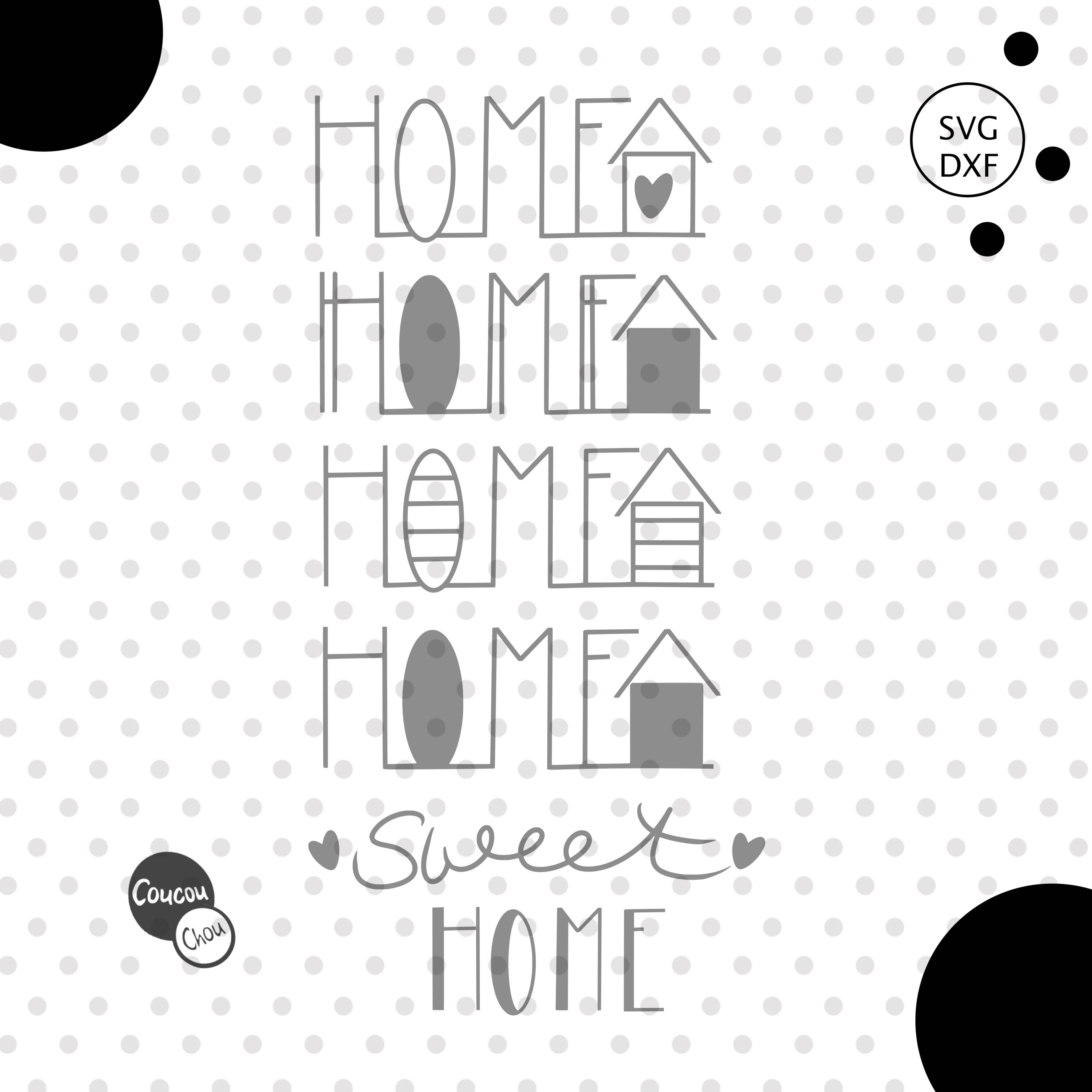 Plotterdatei Home svg ,dxf - Sewando