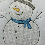 Stickdatei Winter Cute Girl mit Schneemann Set 985