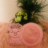 Stickdatei Schwein Mug Rug Tassenteppich Set 992 - Sewando