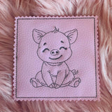 Stickdatei Schwein Mug Rug Tassenteppich Untersetzer Set 992 10x10 - Sewando