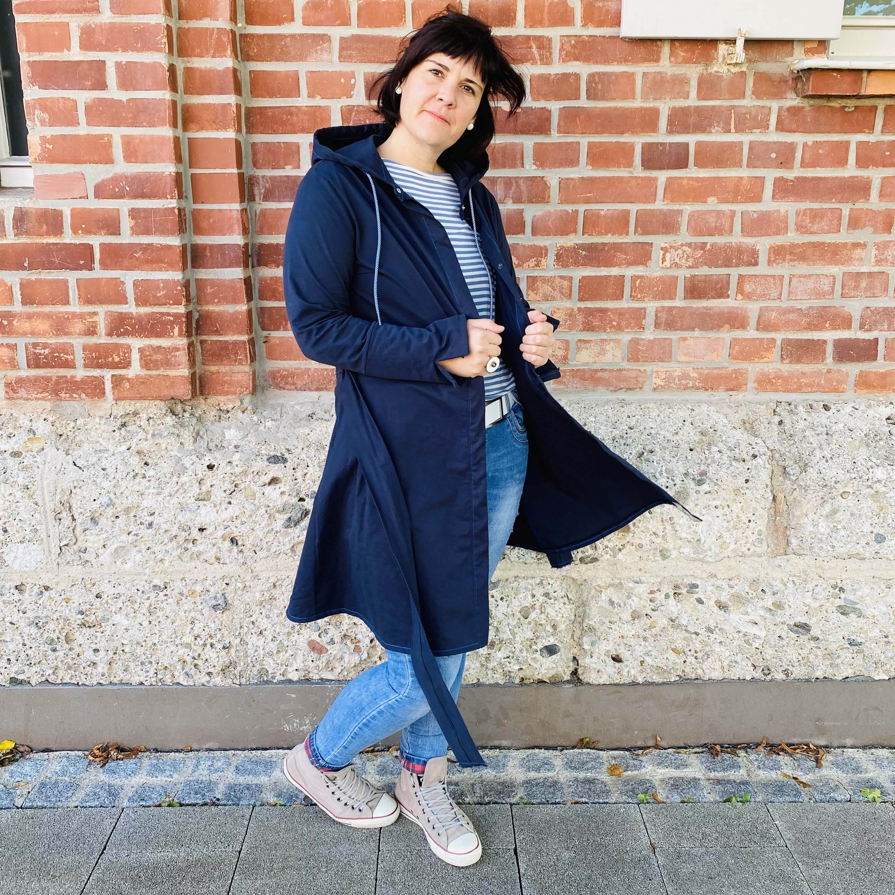Schnittmuster Cardigankleid Feminina, Größe 32 - 50 : - Sewando