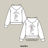 Zweiteiliges Weihnachtsdesign als Plotterdatei für Näher:innen & Strickfans – humorvolle Line Art Illustrationen im weihnachtlichen Stil.