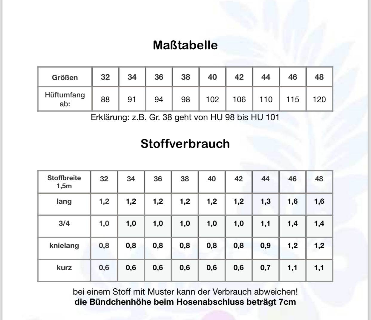 Schnittmuster Hose Makahiki, Grösse 32-48 - Sewando