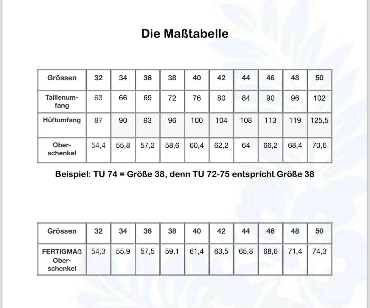 Schnittmuster Hose Kaila, Grösse 32-50 - Sewando