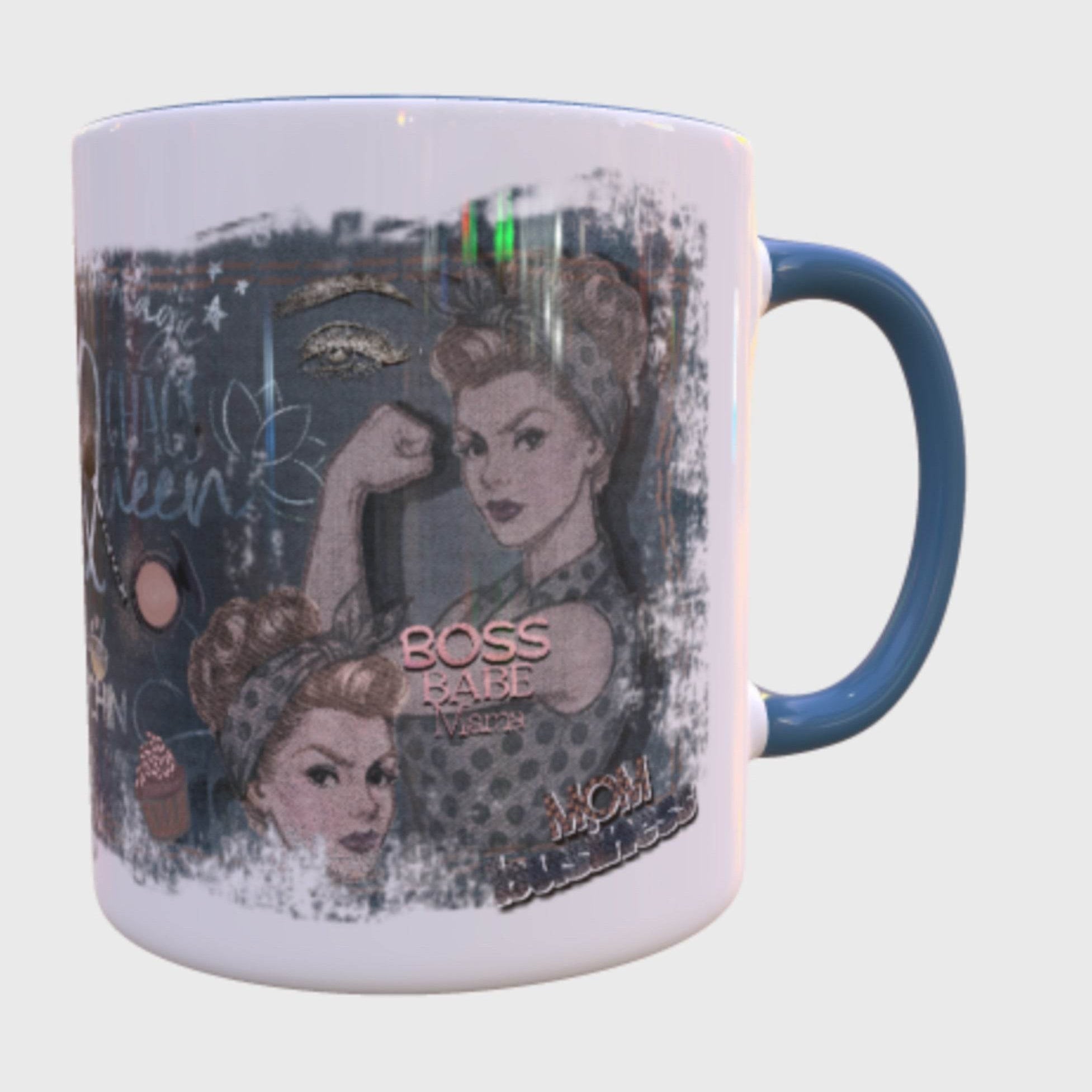 PowerMama – Tassen-Design für Kaffeebecher (PNG-Datei) Rockabilly Vintage - Sewando