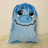 Stickdatei Schnobbel Monster Lovely mit 3D Schriftzug Love Set 2504 - Sewando
