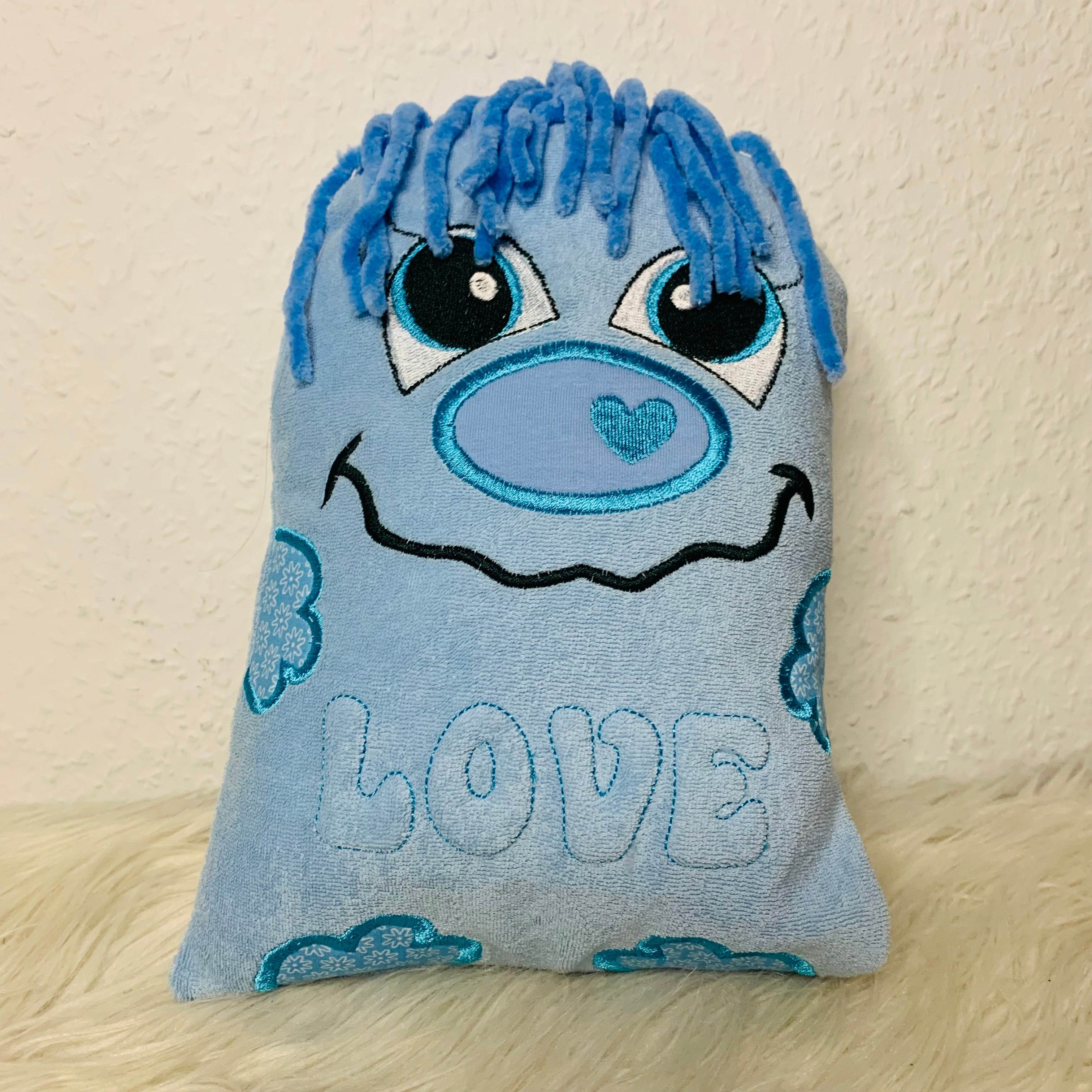 Stickdatei Schnobbel Monster Lovely mit 3D Schriftzug Love Set 2504 - Sewando