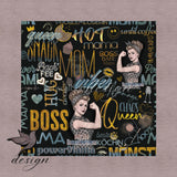 Power Mama Rockabilly Black Gold Edition Stoffdesign - nicht exklusiv - Sewando