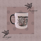 Rosy Rebel – Tassen-Design für Kaffeebecher (PNG-Datei) - Sewando