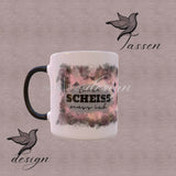 Einen Scheiß muss ich – Pinup Tassen-Design für Kaffeebecher (PNG-Datei) - Sewando
