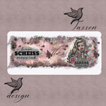 Einen Scheiß muss ich – Pinup Tassen-Design für Kaffeebecher (PNG-Datei) - Sewando