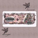 Einen Scheiß muss ich – Pinup Tassen-Design für Kaffeebecher (PNG-Datei) - Sewando