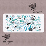 Papa Time – Tassen-Design Türkis für Kaffeebecher (PNG-Datei) - Sewando