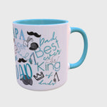 Papa Time – Tassen-Design Türkis für Kaffeebecher (PNG-Datei) - Sewando