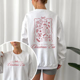 Zweiteiliges Weihnachts-Plotterdatei-Set mit In my cozy Christmas Era & Coming Home for Christmas – Line Art Designs für Sweater, Hoodies & festliche DIY-Projekte.