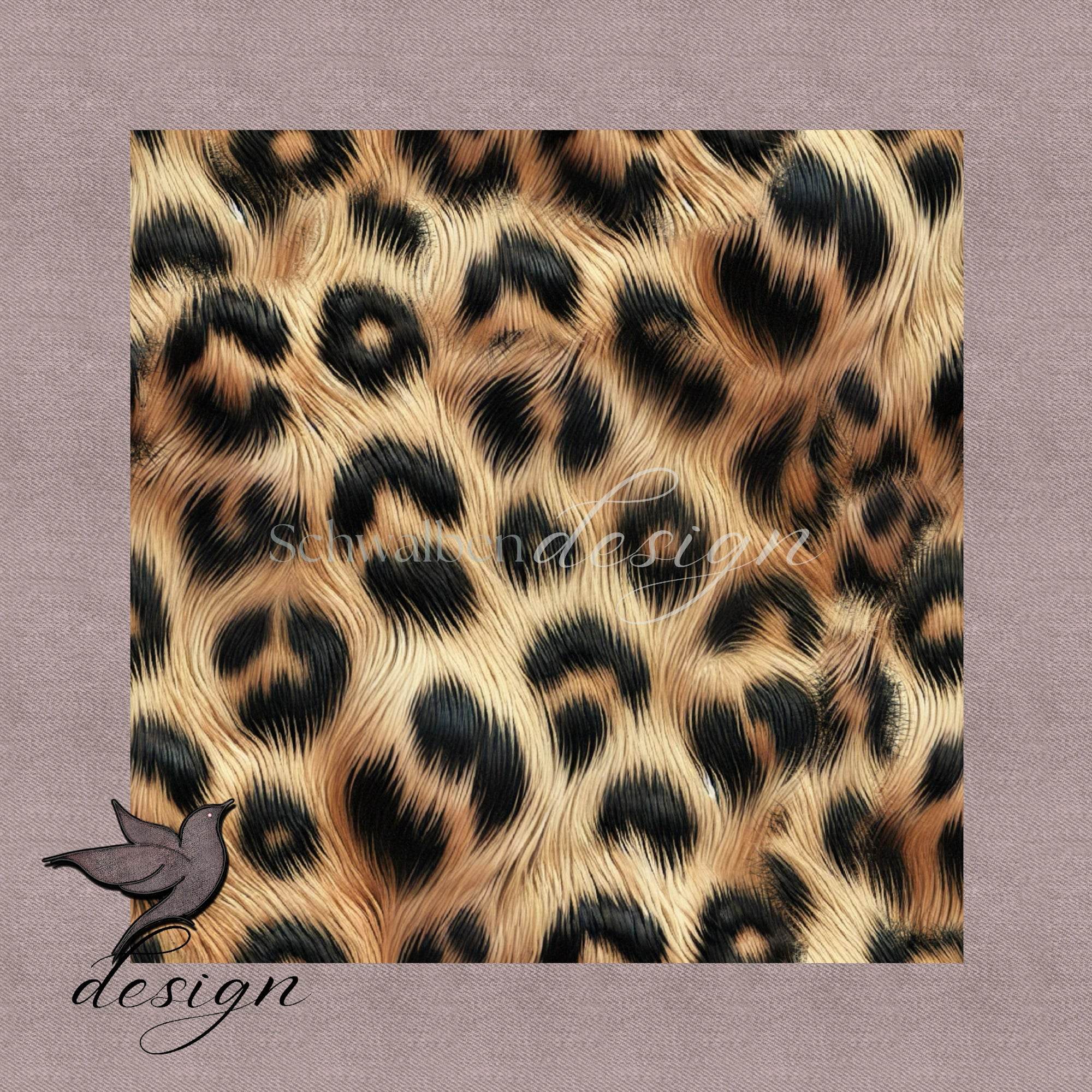 Fellzauber Natur Leo Stoffdesign - Nicht exklusiv Leoprint 3D - Sewando