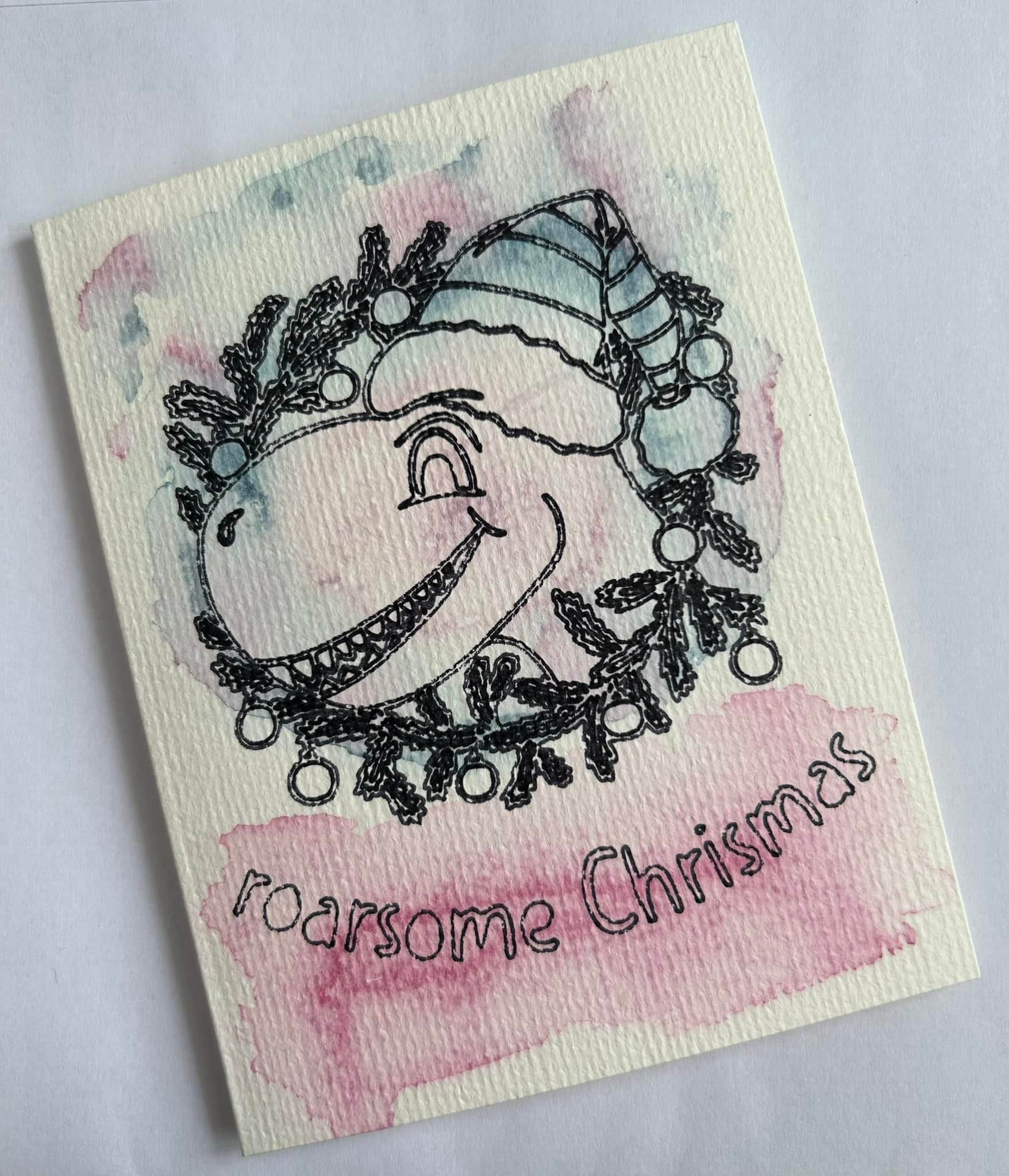 Plotterdatei Weihnachtsdino - Sewando