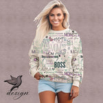 Power Mama Statement Stoffdesign Creme - nicht exklusiv - Sewando