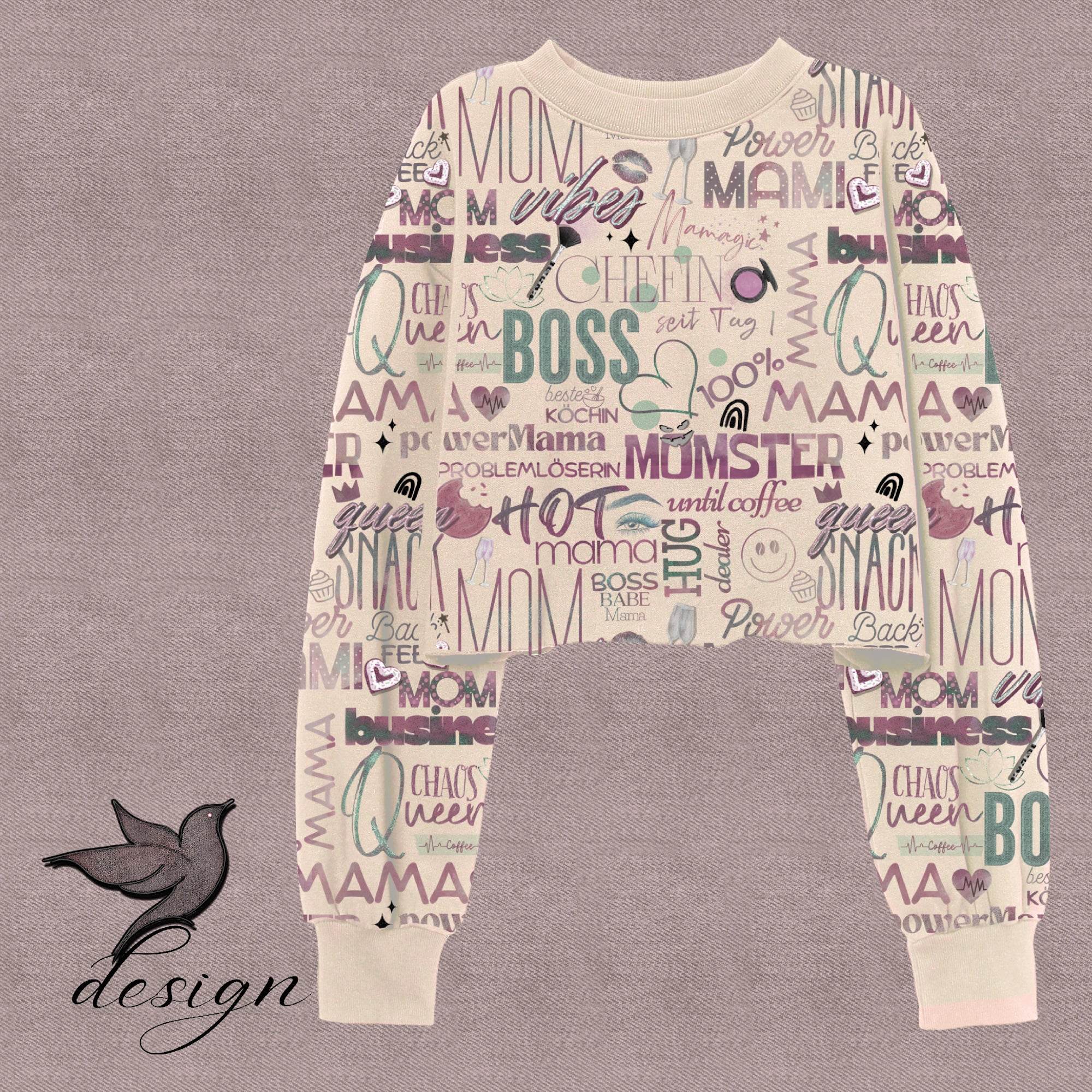 Power Mama Statement Stoffdesign Creme - nicht exklusiv - Sewando