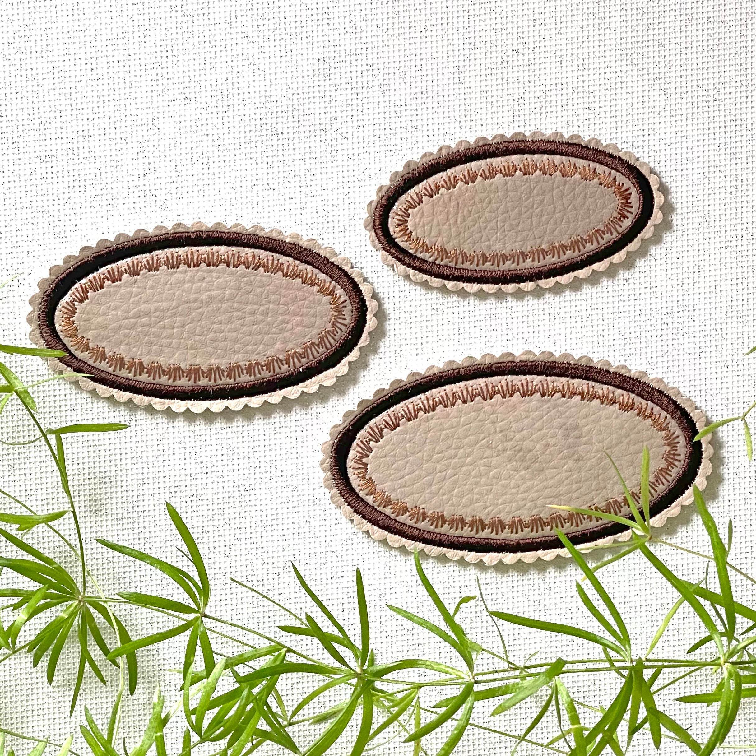 12x Stickdatei beschreibbare Aufkleber Krönchen - Sewando