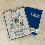 Stickdatei Diabetes Set mit Blume Set 962 - Sewando