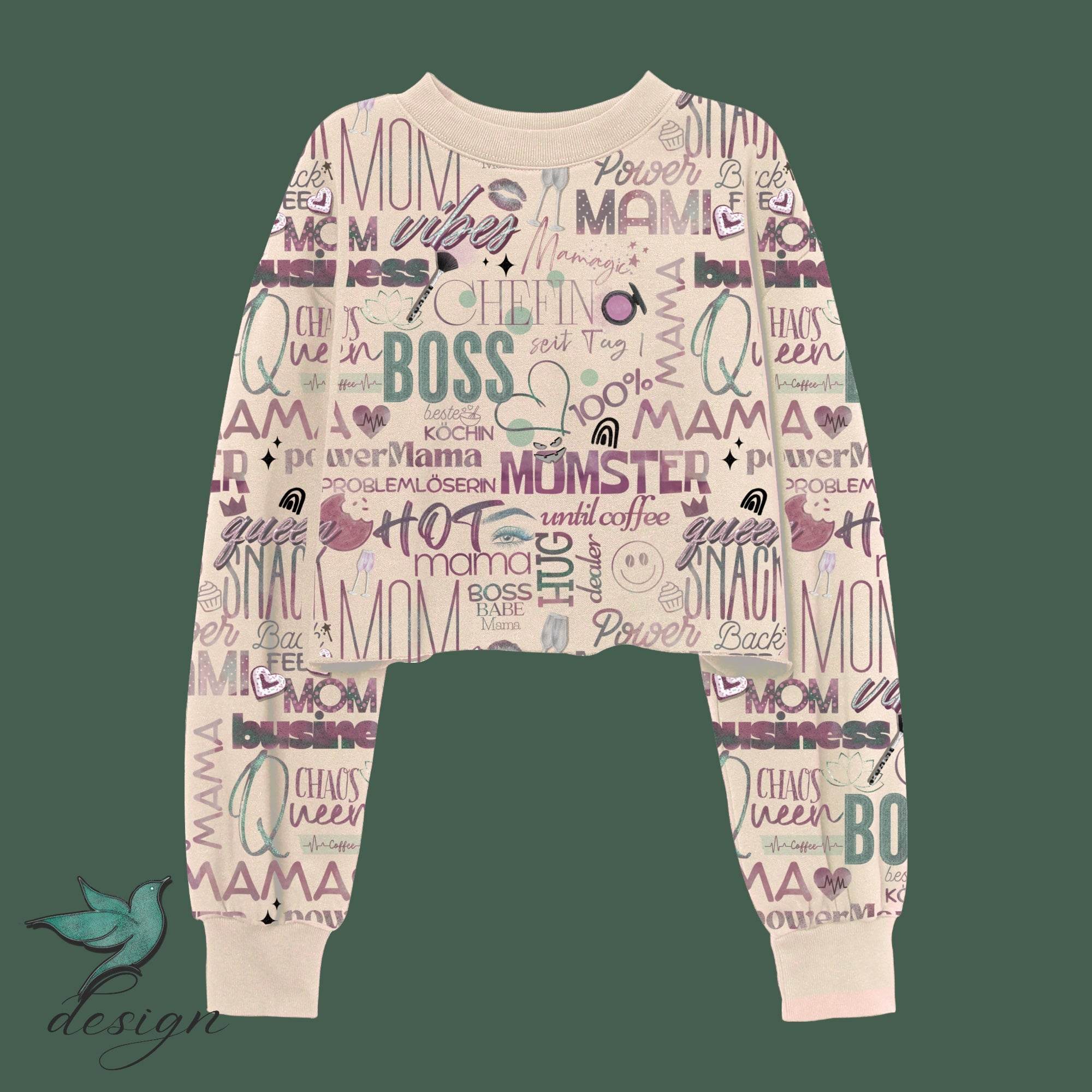 Power Mama Statement Stoffdesign Creme - nicht exklusiv - Sewando