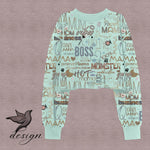 Power Mama Mint/Natur Stoffdesign - nicht exklusiv - Sewando