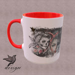 Rosy Rebel – Tassen-Design für Kaffeebecher (PNG-Datei) - Sewando