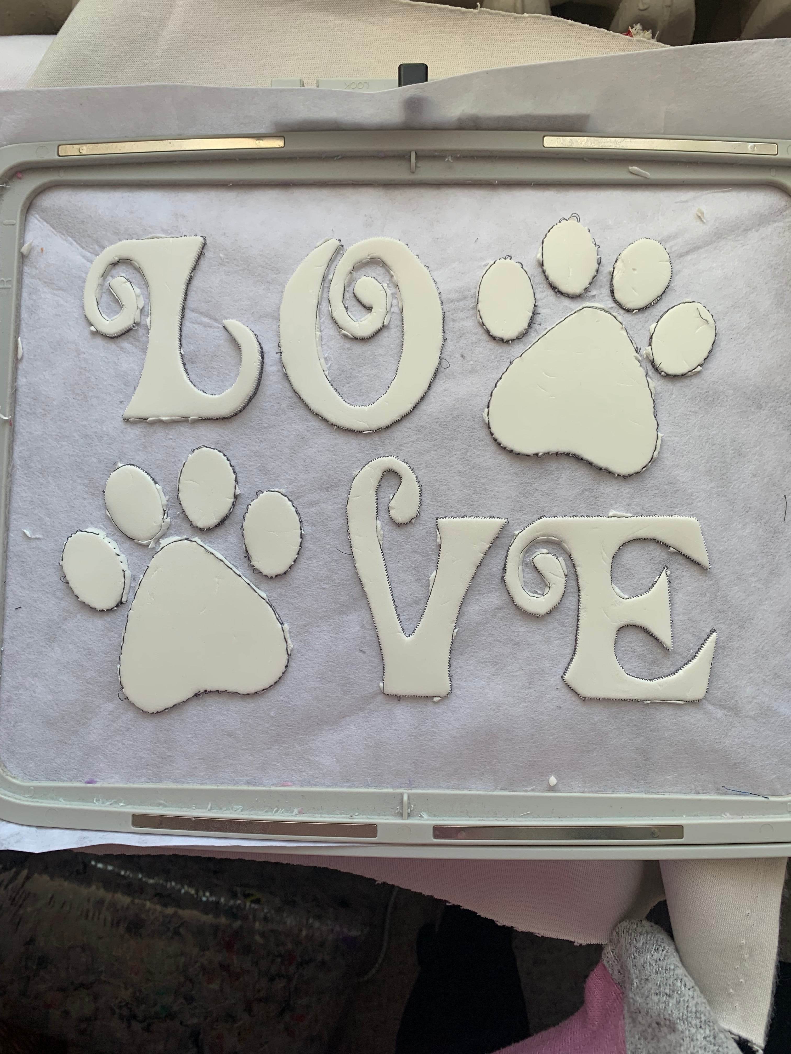 Stickdatei Hund Love 3D Trapunto Set 2512 - Sewando