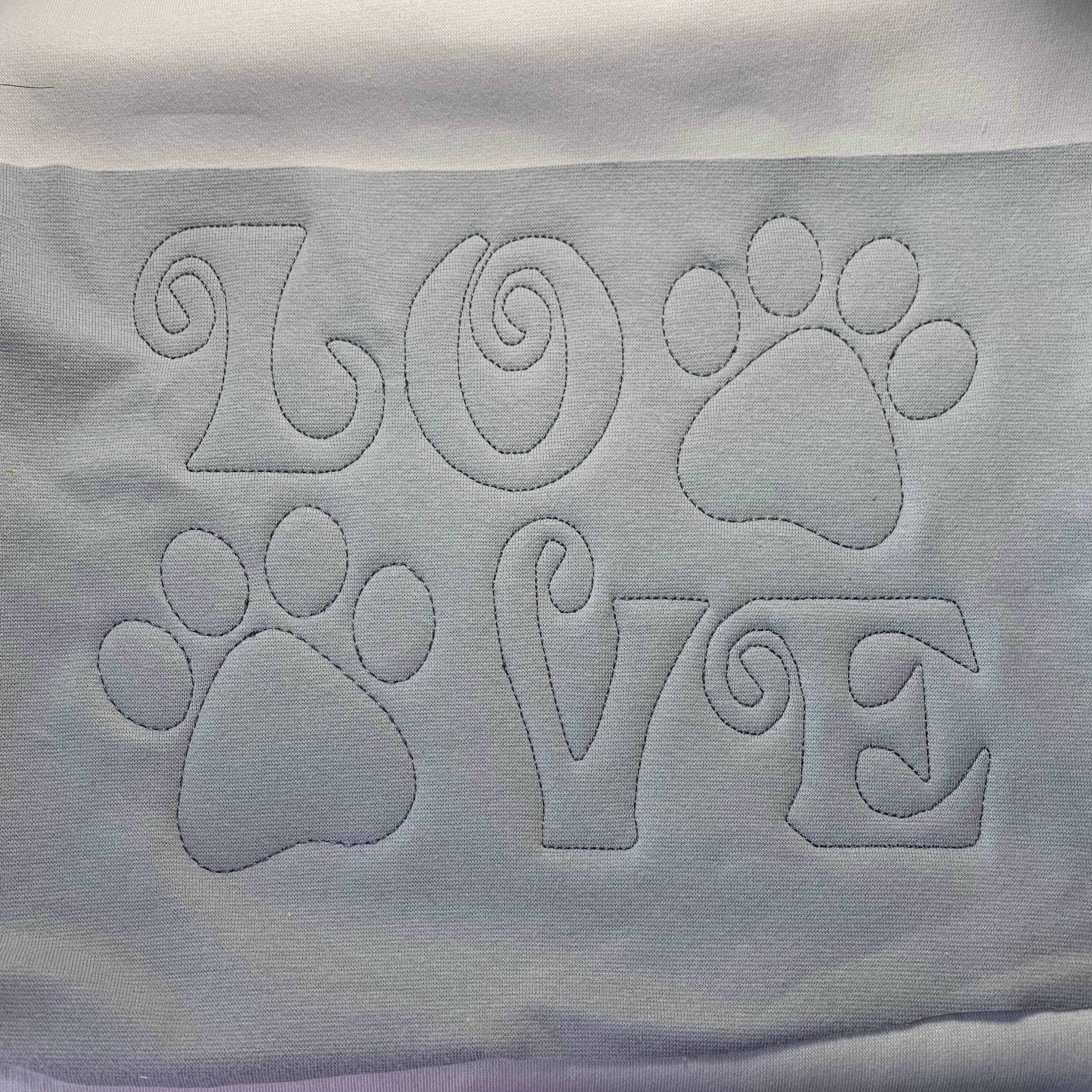 Stickdatei Hund Love Doodle Applikation Set 2512 - Sewando