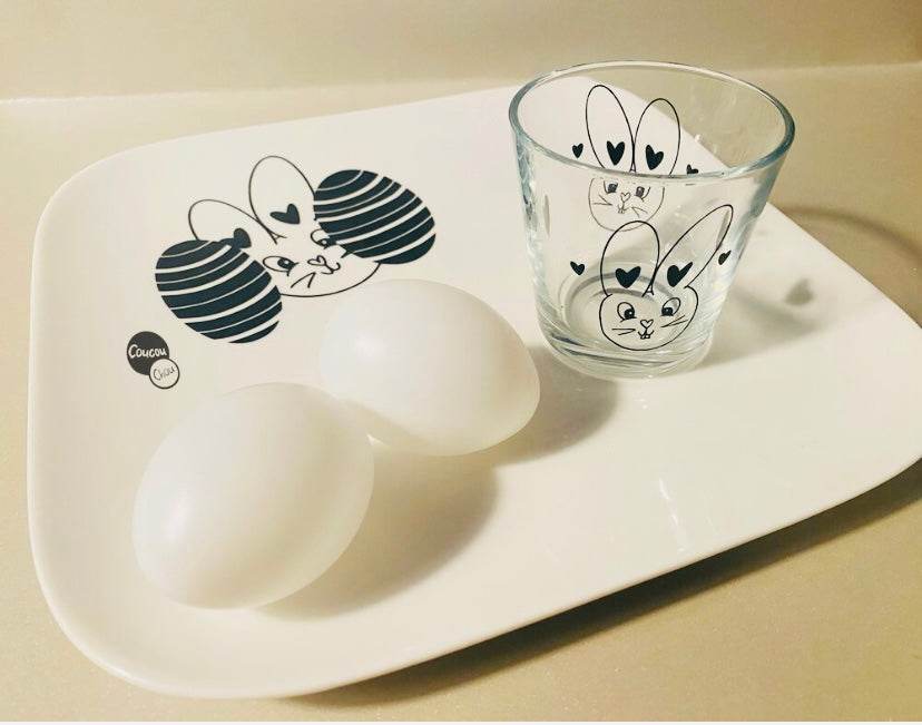 Plotterdatei Herz Hasi Ostern svg dxf - Sewando