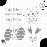 Plotterdatei Herz Hasi Ostern svg dxf - Sewando