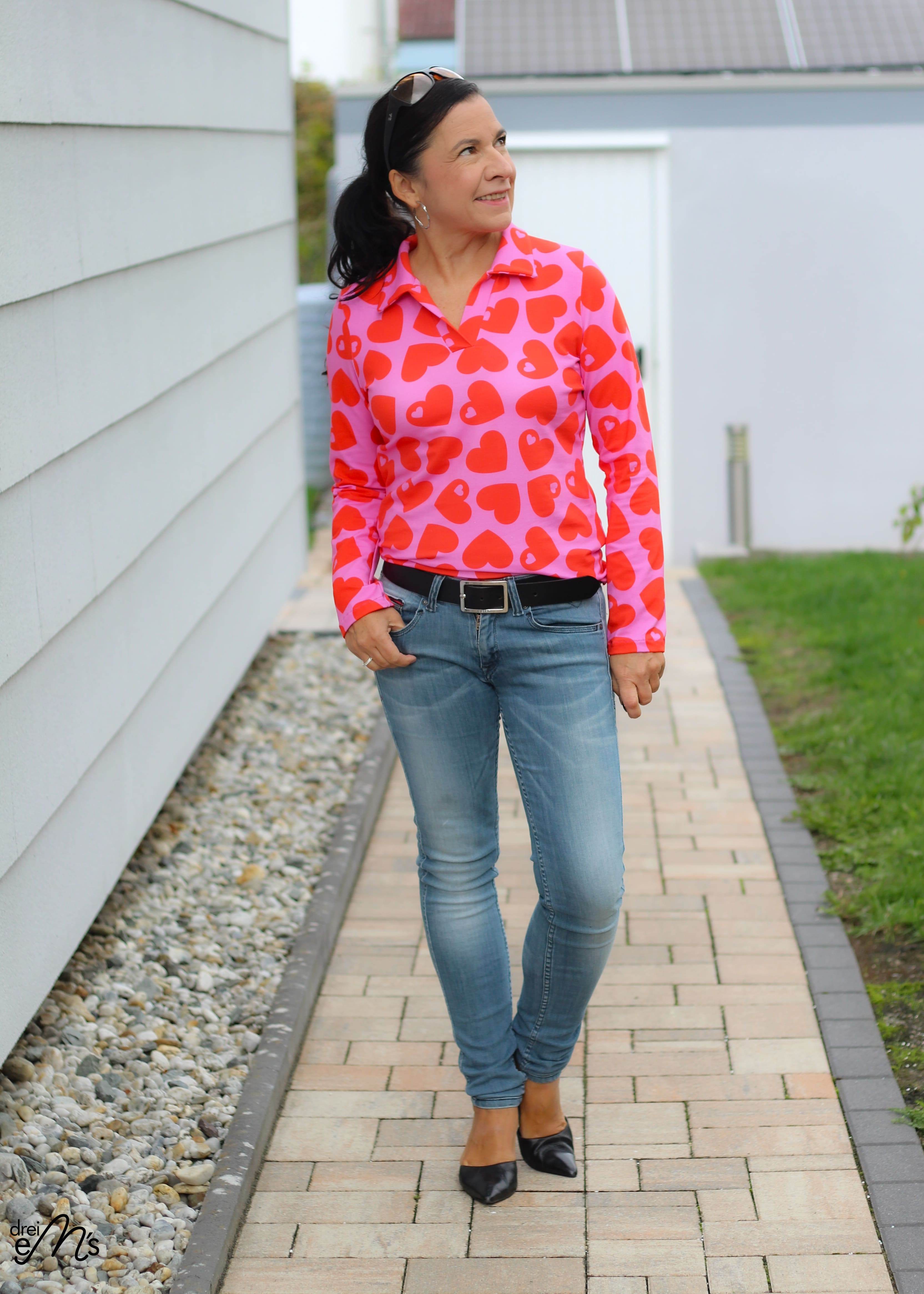 Schnittmuster Blusenshirt WEIDACH 2 - Maschenware Gr. 34-54 + Videoanleitung : - Sewando