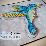 Süße Plotterdatei Strass-Kolibri - Mithstoff - PNG - DXF - SVG - Sewando