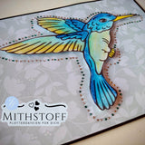 Süße Plotterdatei Strass-Kolibri - Mithstoff - PNG - DXF - SVG - Sewando