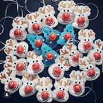 Stickdatei Weihnachten Tannenbaum Rentier mit Schoki Nase13x18 Set 774 - Sewando