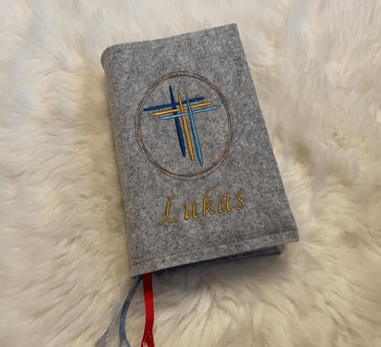 Stickdatei Kirche Taufe Gotteslob Kommunion 509/2 Maschinenstickerei Fisch - Sewando