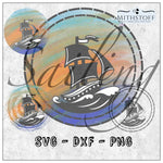 Tolle maritime Plotterdatei Sayling - 5 x Schiff - Mithstoff - PNG - DXF - SVG - Sewando