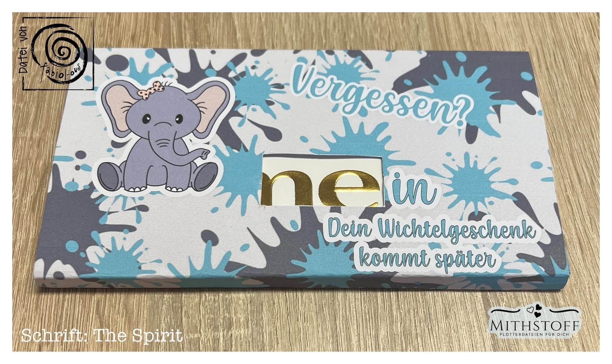 Riesiges Digipapierset Elefantenkinder - 120 Papiere & 12 Sayings, Digistamp - Sewando
