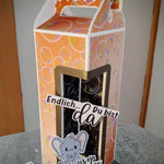 Riesiges Digipapierset Elefantenkinder - 120 Papiere & 12 Sayings, Digistamp - Sewando