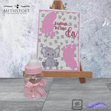 Riesiges Digipapierset Elefantenkinder - 120 Papiere & 12 Sayings, Digistamp - Sewando