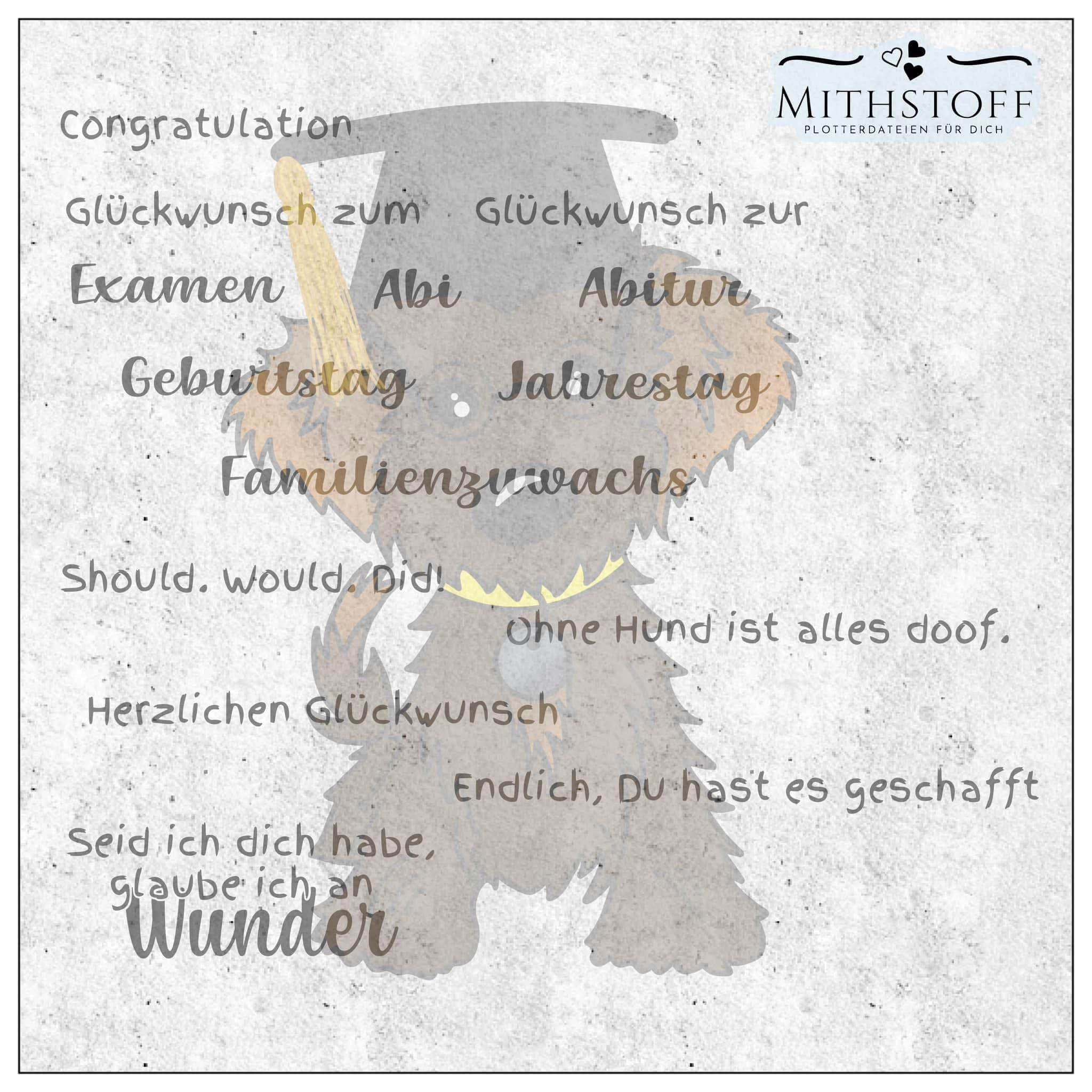 Riesiges Digipapierset Hund Schnuffel - 26 Papiere 18 Digi-Stamps und 14 Sayings - Sewando