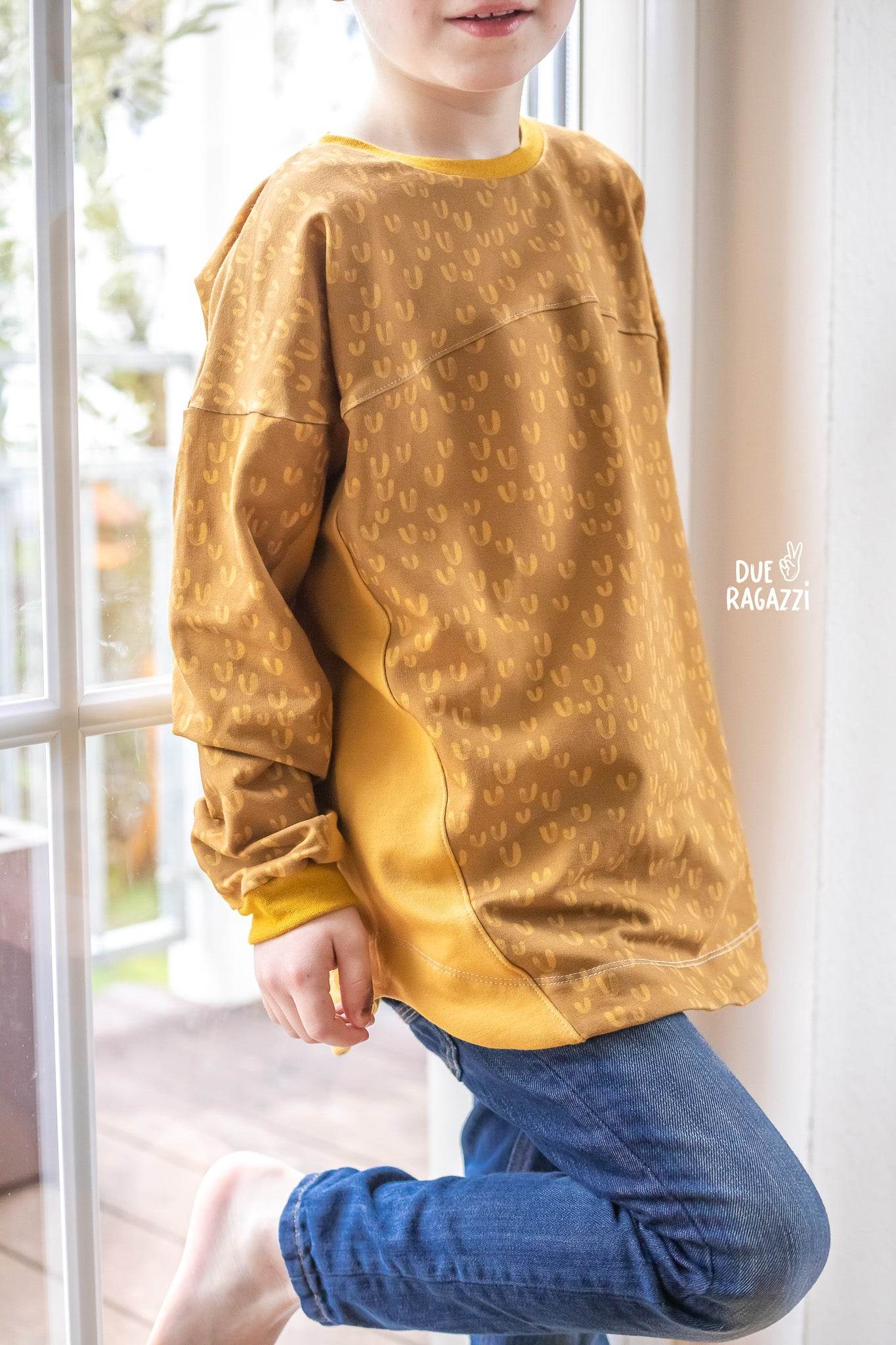 Schnittmuster Longshirt Elvis Maxi Gr. 92-140 - Sewando