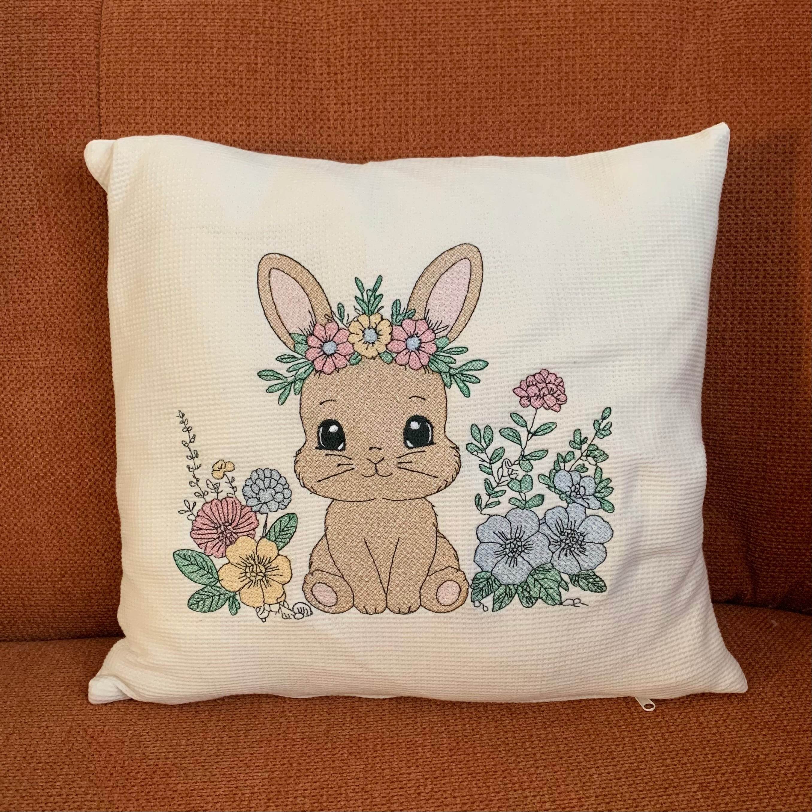 Stickdatei Hase 2 mit Blumen Set 2513 - Sewando